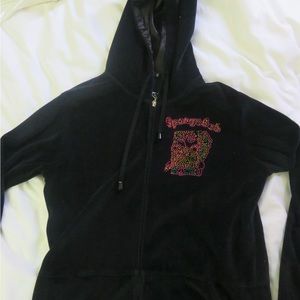 Spongebob rhinestone Y2K Velour Jacket